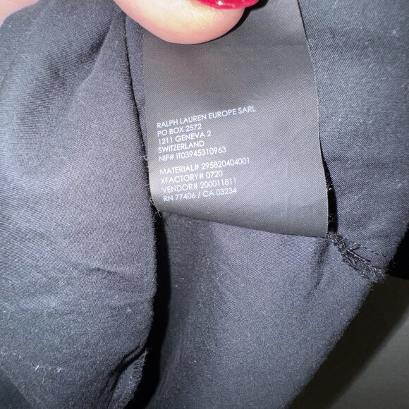 Club Monaco Collared A-line Dress Women Size 10 Black Work Professional Party - Picture 8 of 9